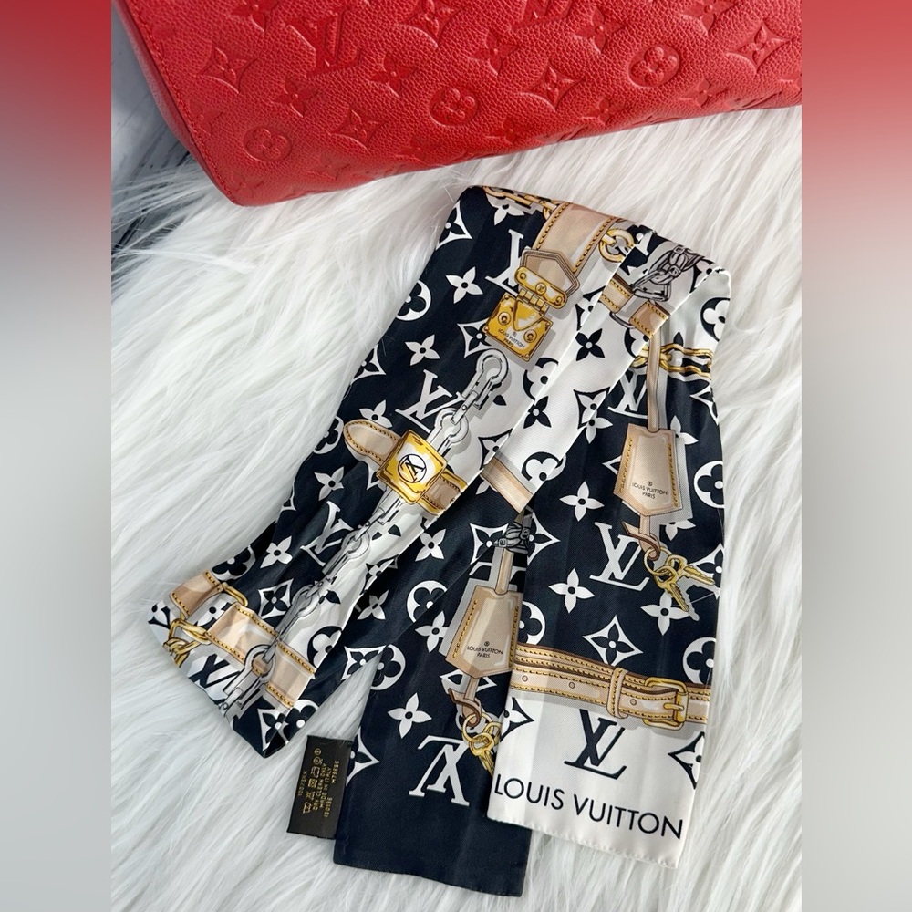 Louis Vuitton Montaigne MM Empreinte Cerise Bag, Wallet & Scarf BUNDLE โฅ๏ธ - Picture 16 of 16